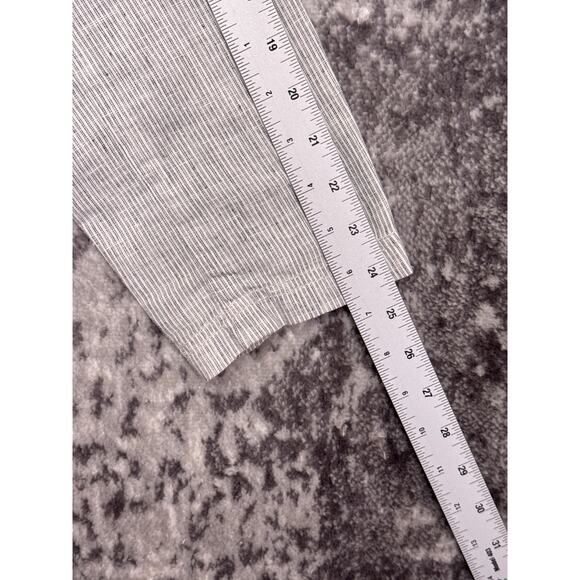 Eileen Fisher Blazer XL Womens Hemp Organic Cotton Lightweight Striped Jacket - Picture 5 of 8